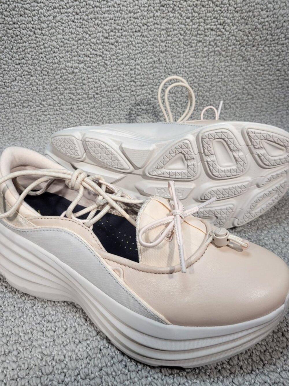 Hoka One One Bondi Mary Jane Beech Wood/Stucco Sneakers Women's Multiple Sizes - Picture 11 of 12